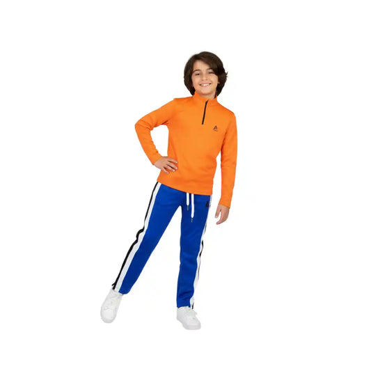 Orange Blue Boys Active Outfit