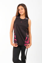 Girls Sleeveless Performance T-Shirt â€“ Two-Tone Top | ANJA Sportswear