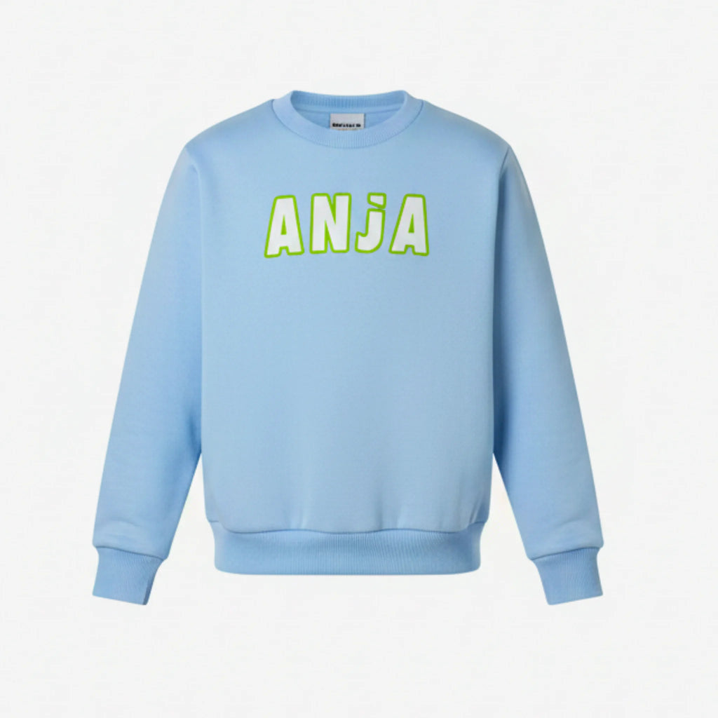 Girls Sweatshirt â€“ Anja Print Crewneck Pullover | ANJA Sportswear