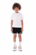 Boys Single Stripe Kids double Layer Shorts – Sporty Performance Bottoms