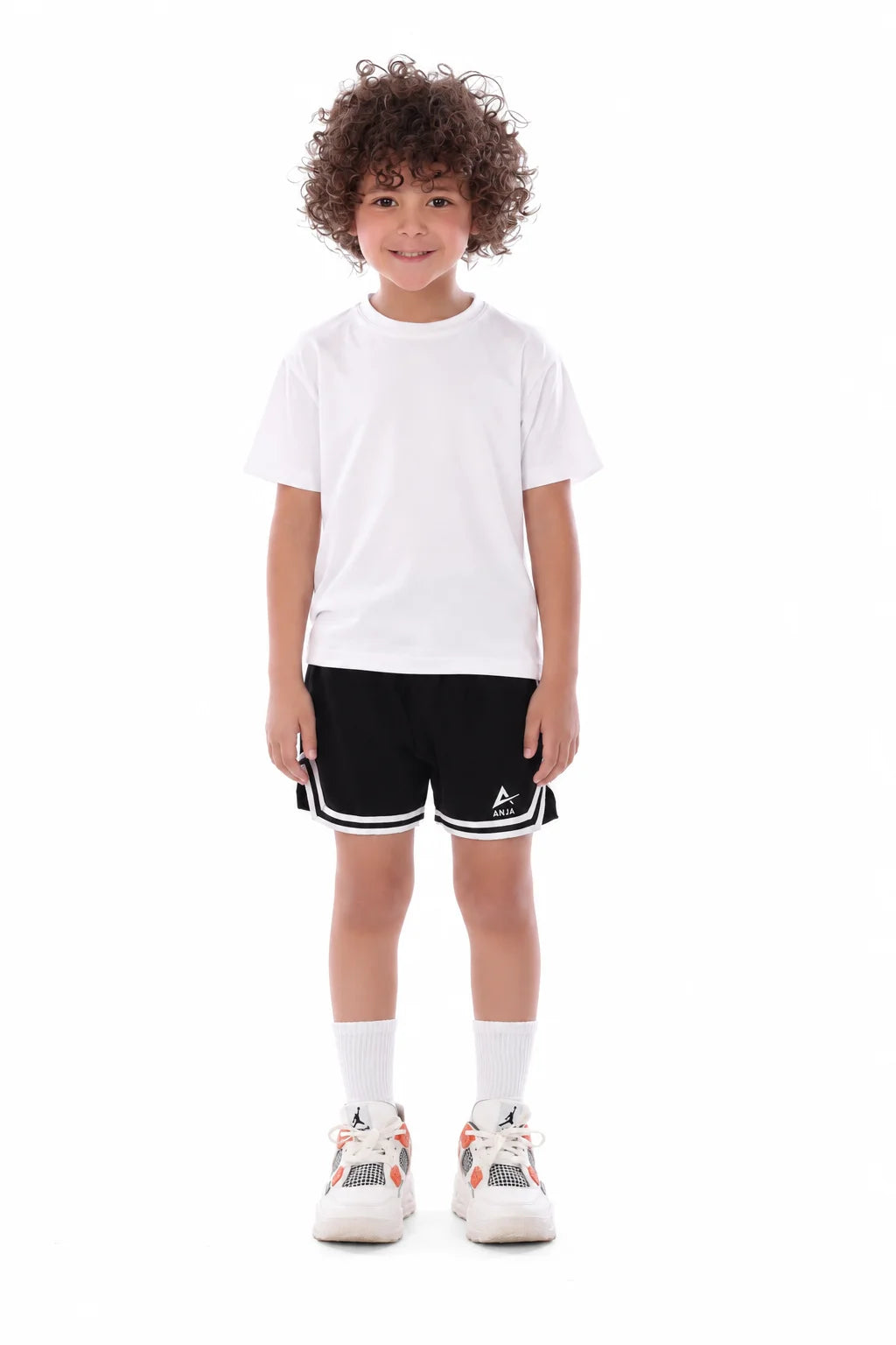 Boys Single Stripe Kids double Layer Shorts – Sporty Performance Bottoms