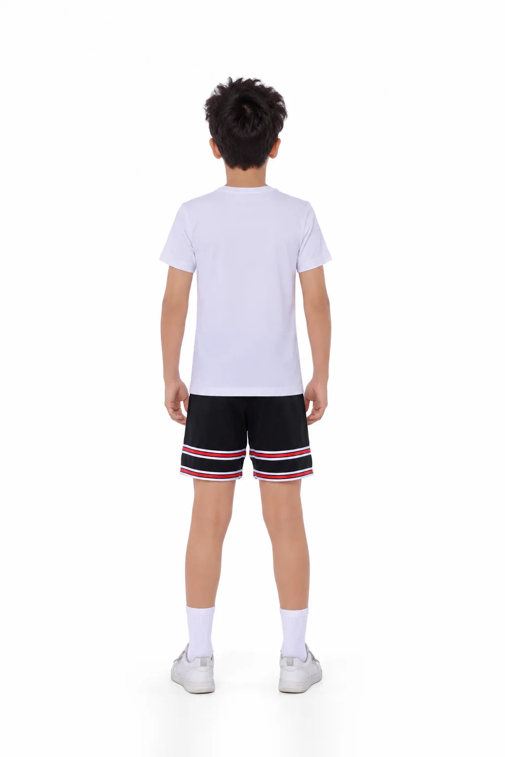 Boys Double Stripe Kids Shorts - Sporty Performance Bottoms