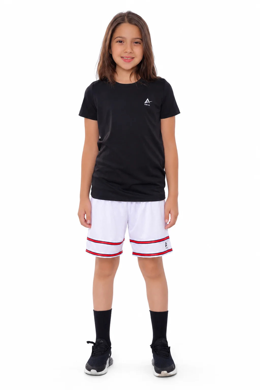 Girls double Stripe Kids Shorts – Sporty Performance Bottoms