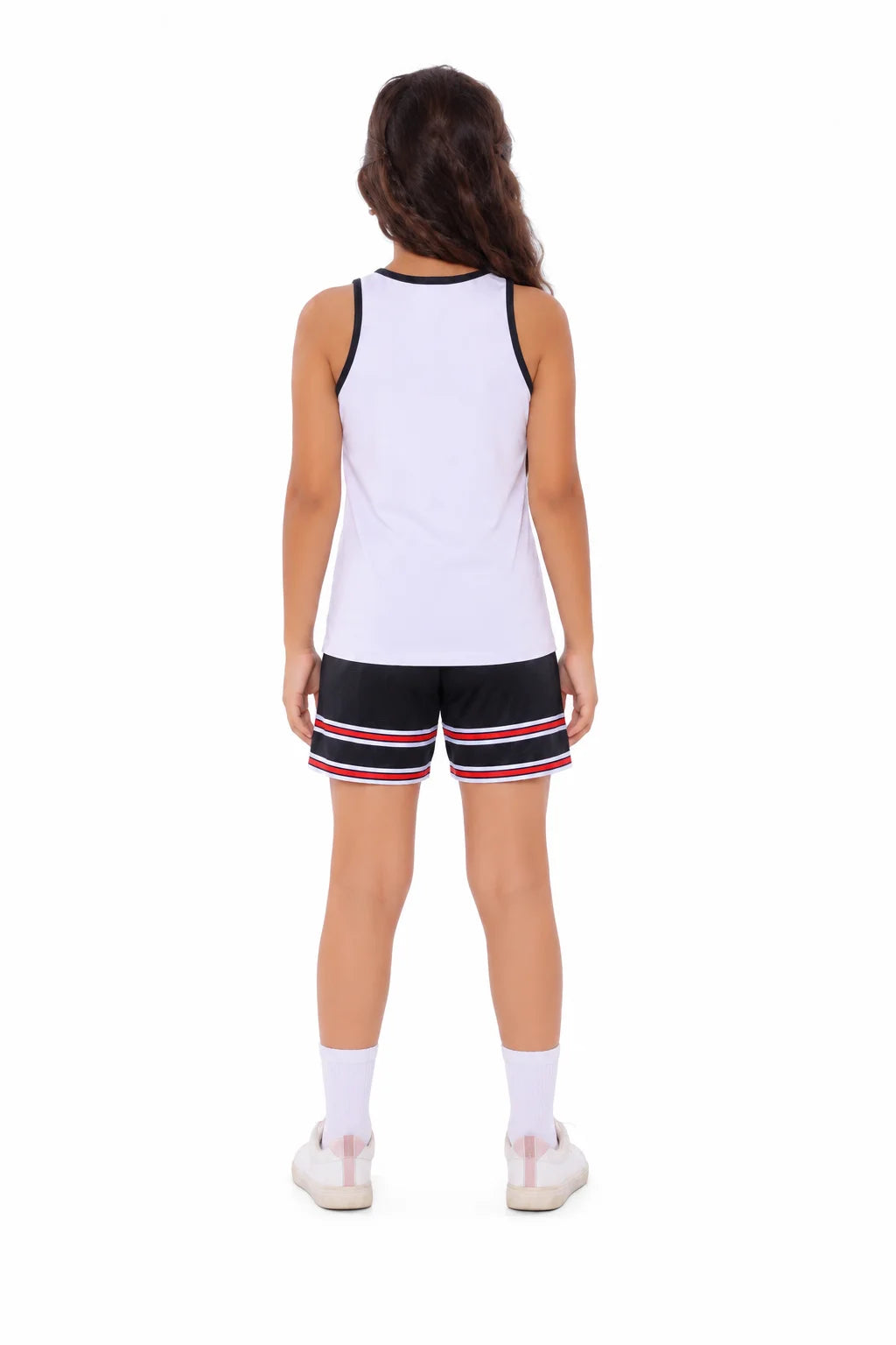 Girls double Stripe Kids Shorts – Sporty Performance Bottoms