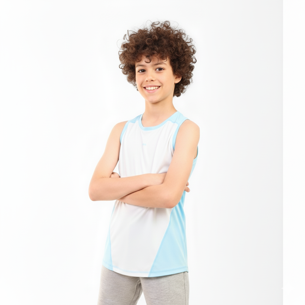 Boys Sleeveless Performance T-Shirt – Sporty Top