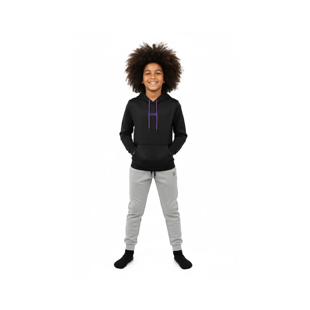 Boys Athletic Track Pants – Drawstring Waist Sport Joggers